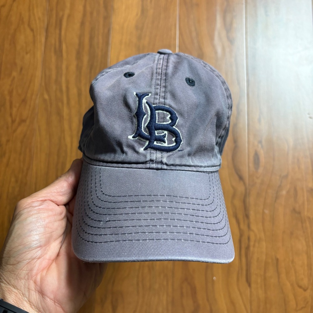 Legacy 92 LB Logo Faded Blue Grey Pinkish Tint Adjustable Strapback Dad Hat